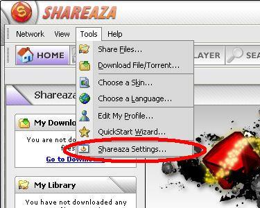 Shareaza  lfath jami3 logisialat